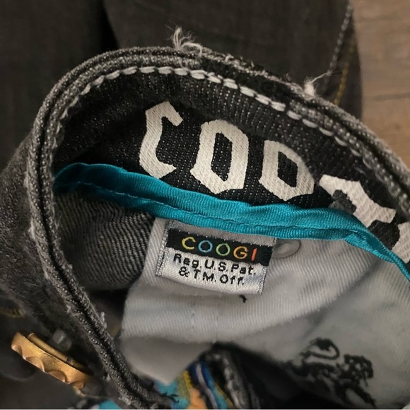 COOGI 101-041747 7/8 25 WASHED BLACK STRAIGHT LEG W/TOP STITCHING&CONTRAST CUFF - Picture 12 of 16